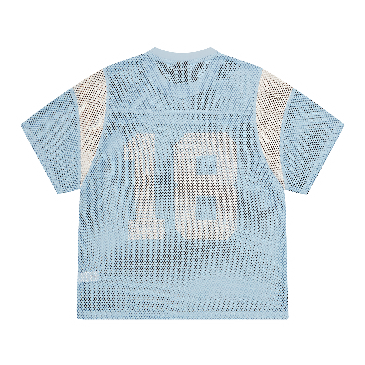 OPEN MESH PANEL JERSEY [BABY BLUE/WHITE]