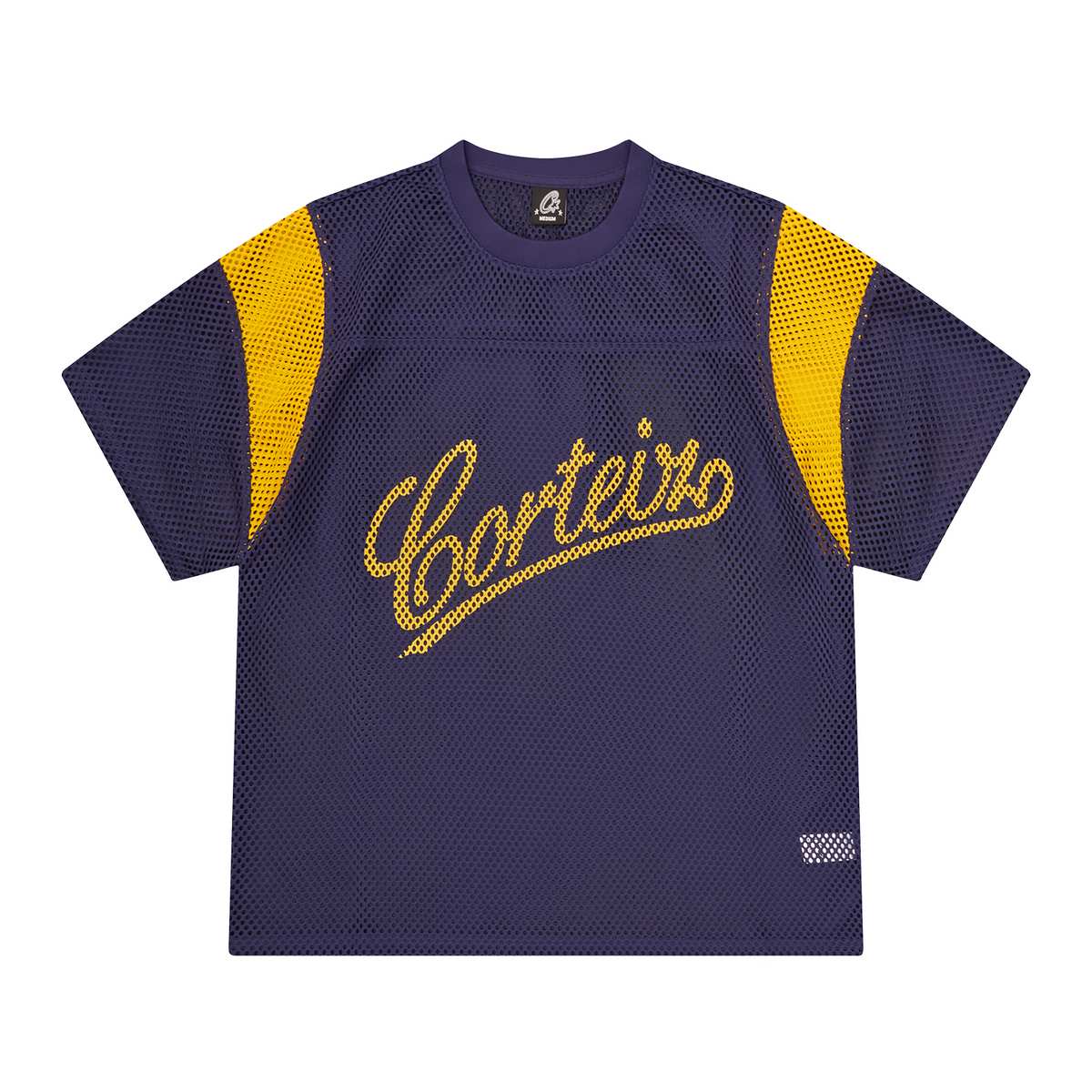 OPEN MESH PANEL JERSEY [NAVY/YELLOW]