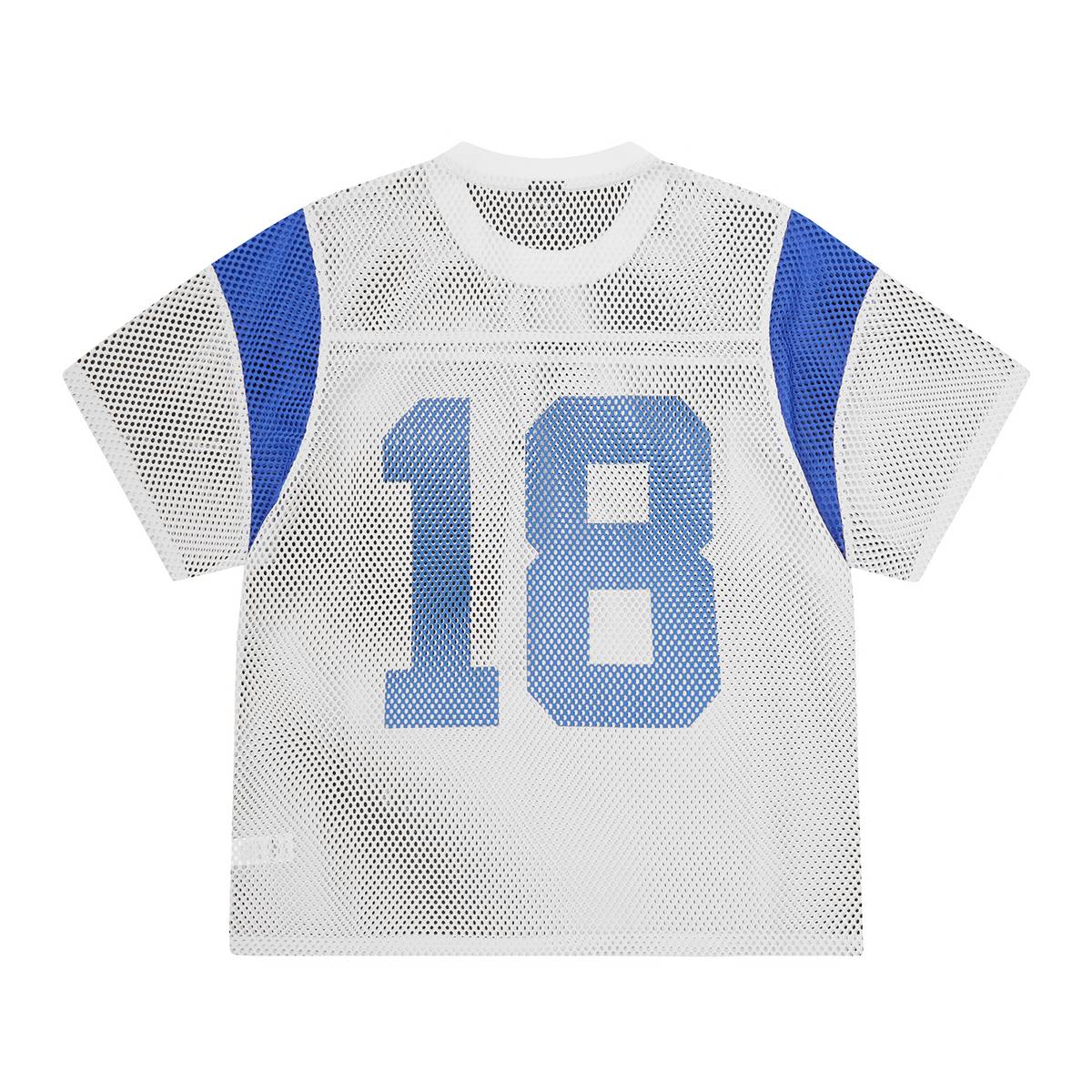 OPEN MESH PANEL JERSEY [WHITE/BLUE]