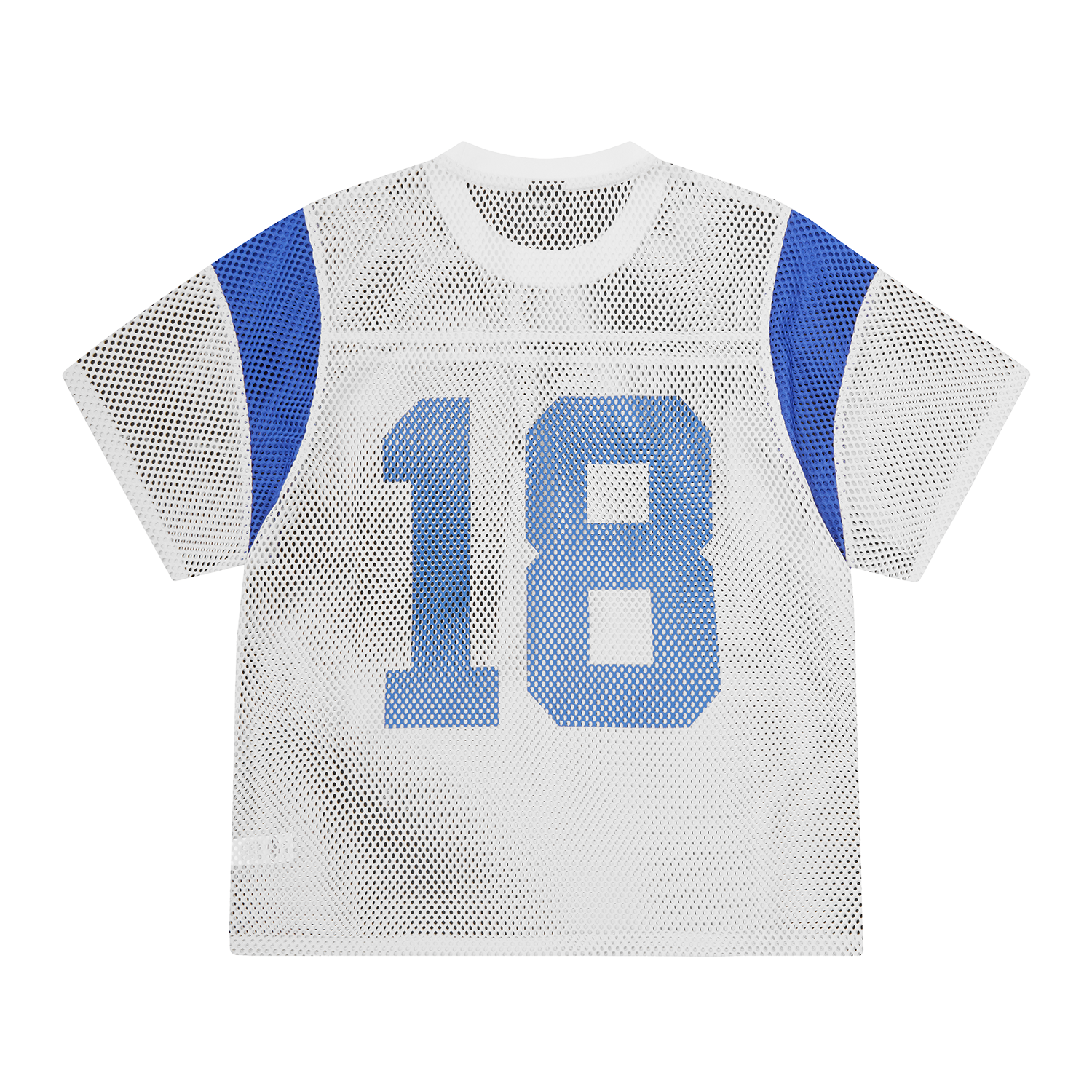 OPEN MESH PANEL JERSEY [WHITE/BLUE]