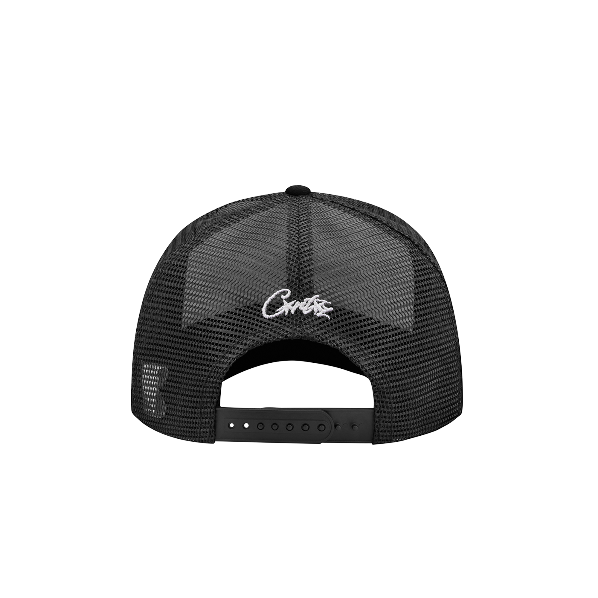 ISLAND PUFF PRINT TRUCKER HAT [WHITE/BLACK]