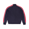 MULTI STRIPE KNIT ZIP UP [NAVY]