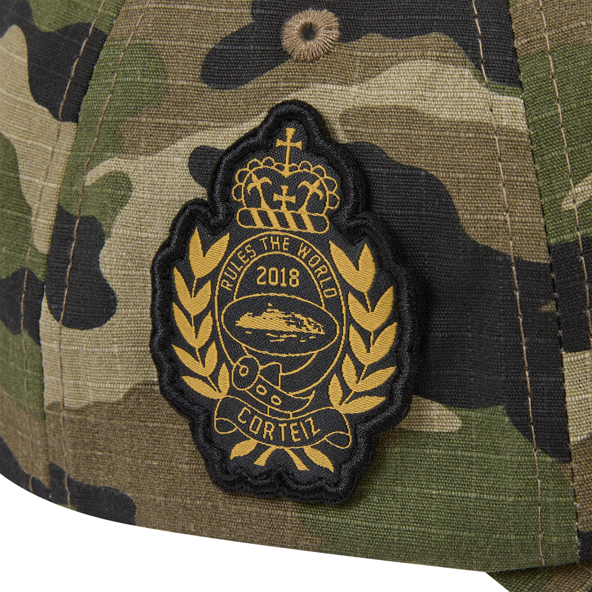 EMBLEM RIPSTOP CAP [WOODLAND CAMO]