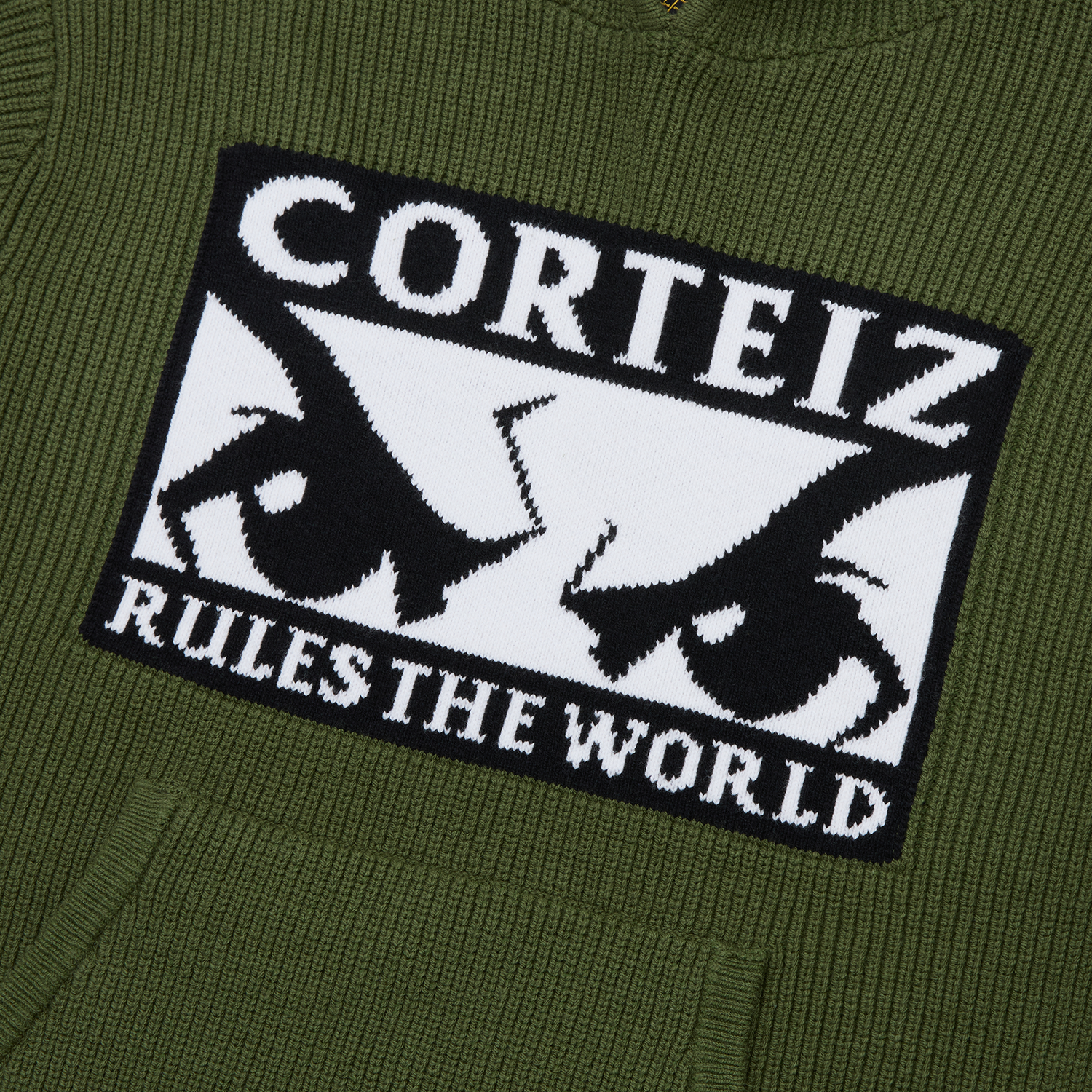 HUEY KNIT HOODIE [OLIVE]