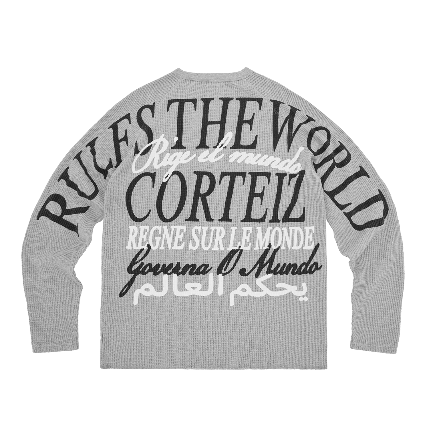 WORLDWIDE WAFFLE THERMAL [HEATHER GREY]