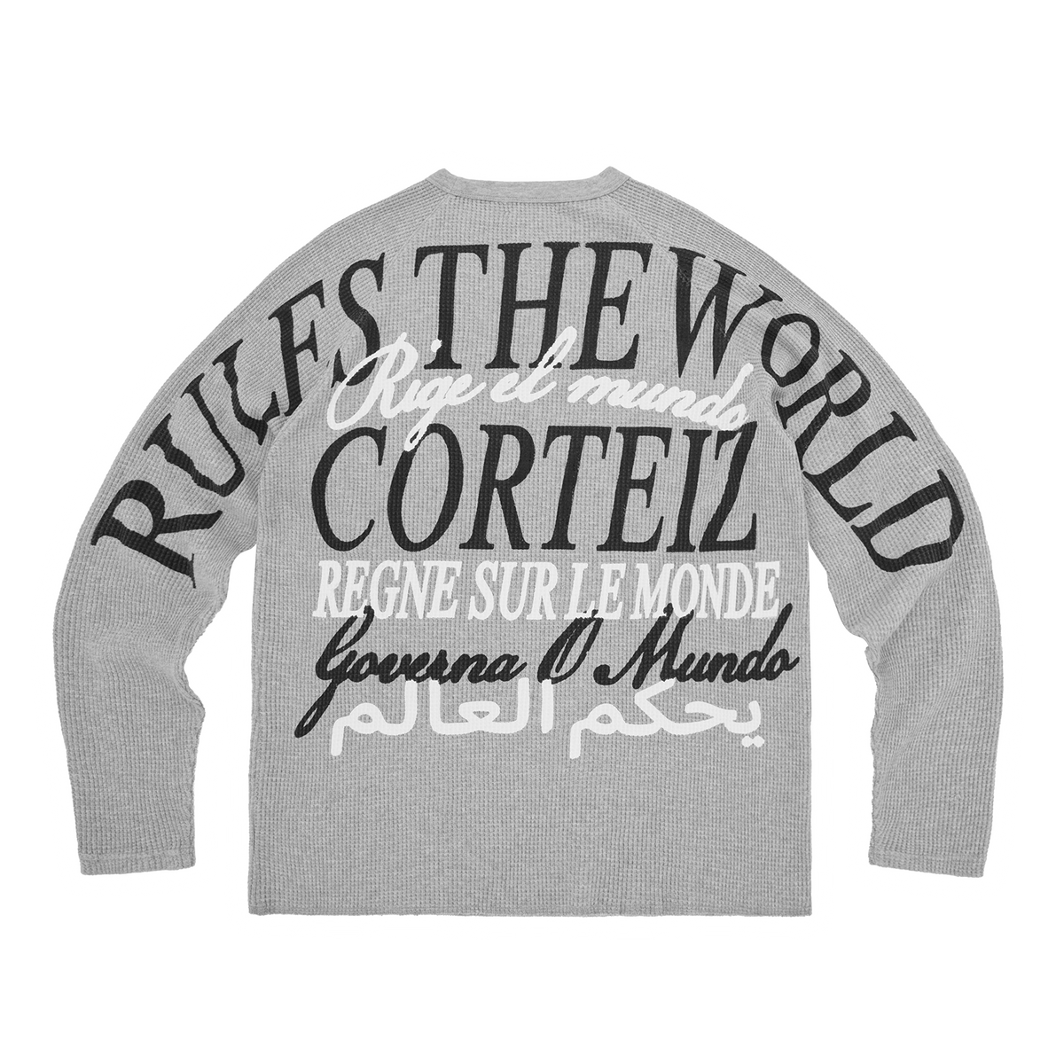 WORLDWIDE WAFFLE THERMAL [HEATHER GREY]