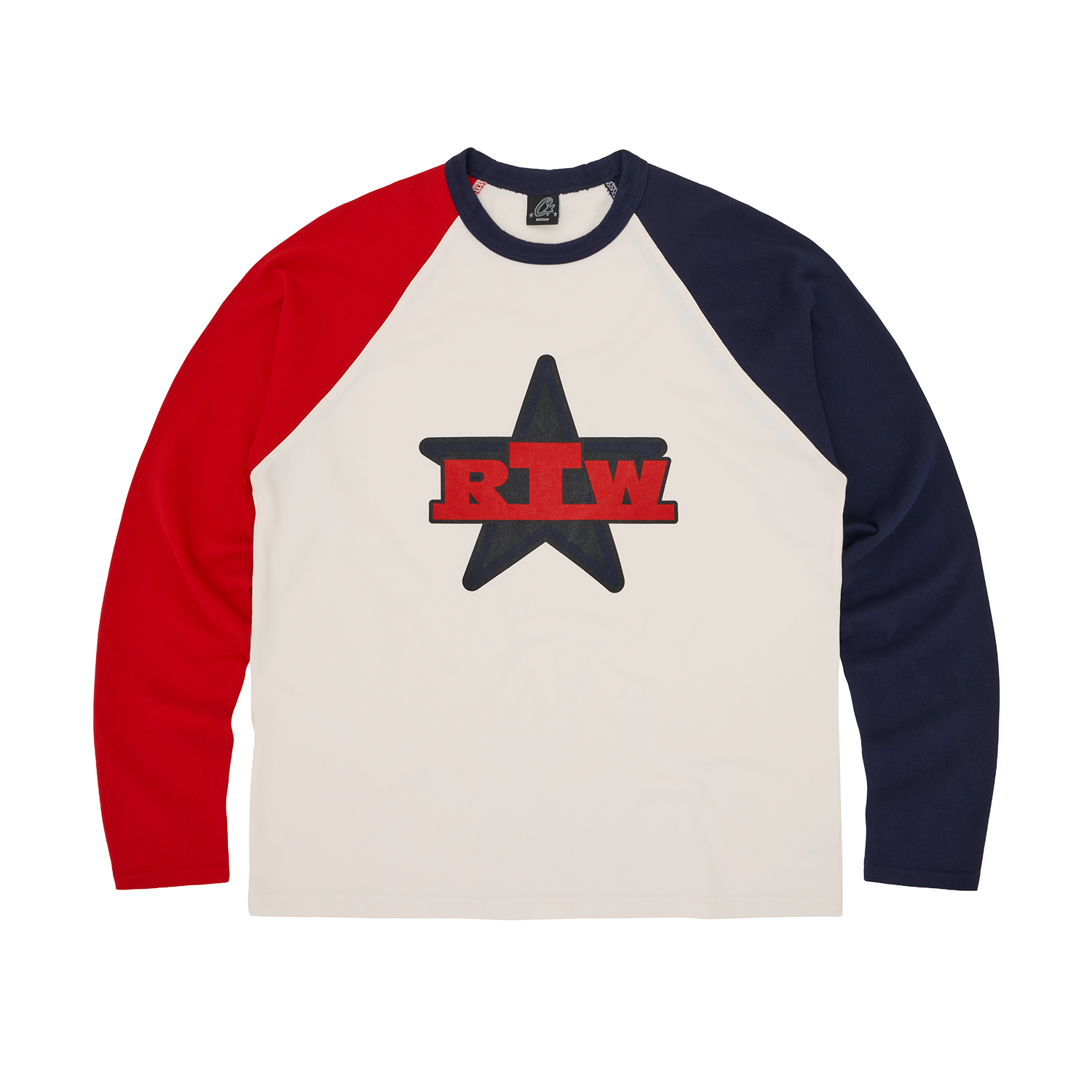 RTW STAR RAGLAN LS [NAVY/RED]