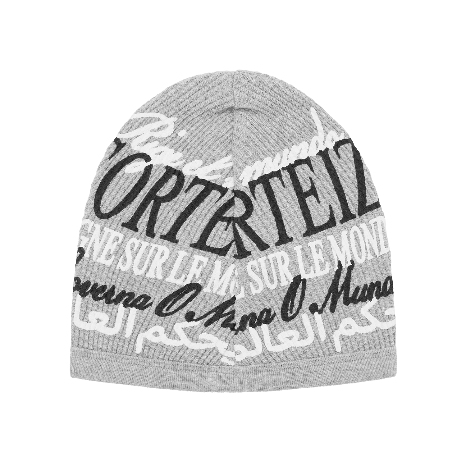 WORLDWIDE WAFFLE BEANIE [HEATHER GREY]