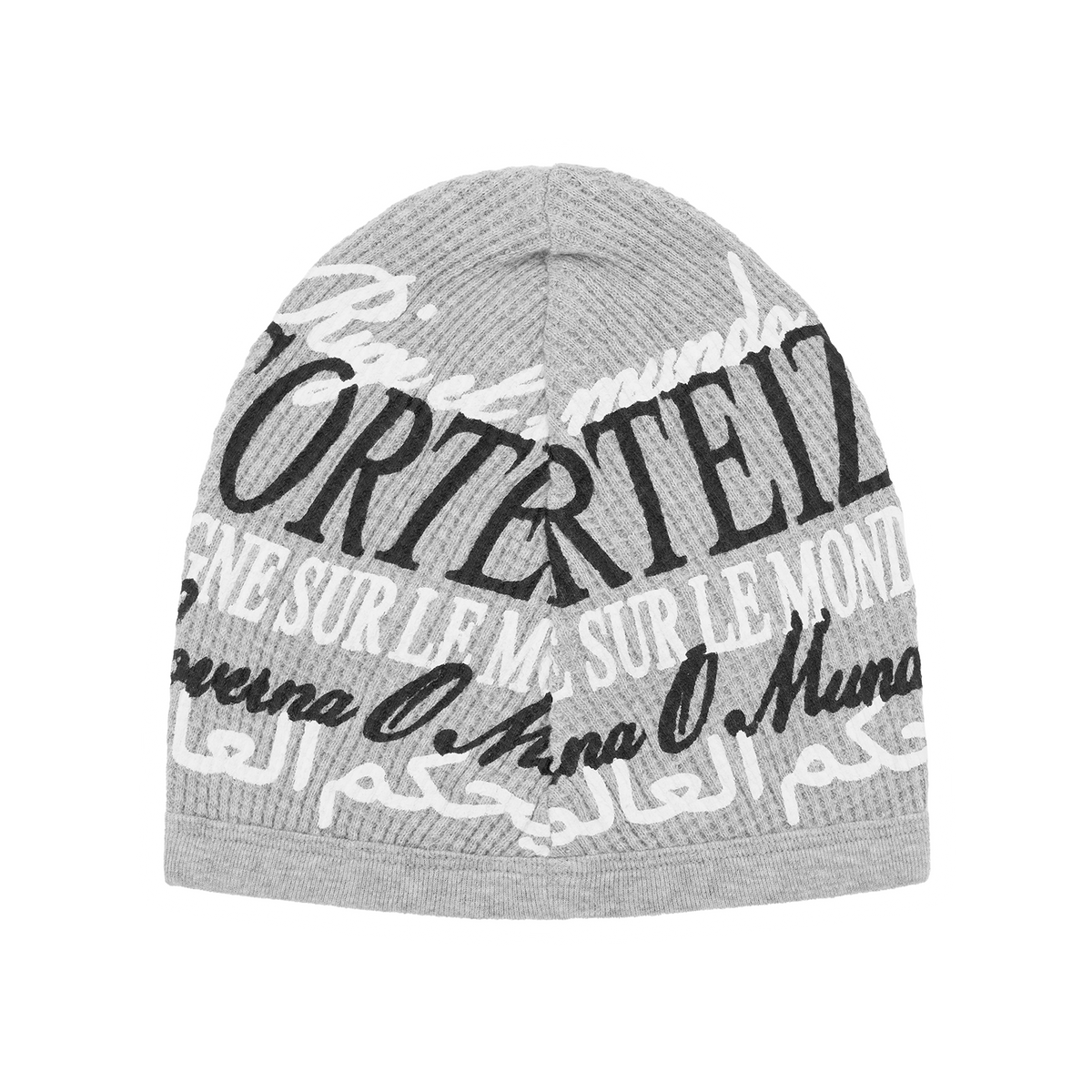WORLDWIDE WAFFLE BEANIE [HEATHER GREY]