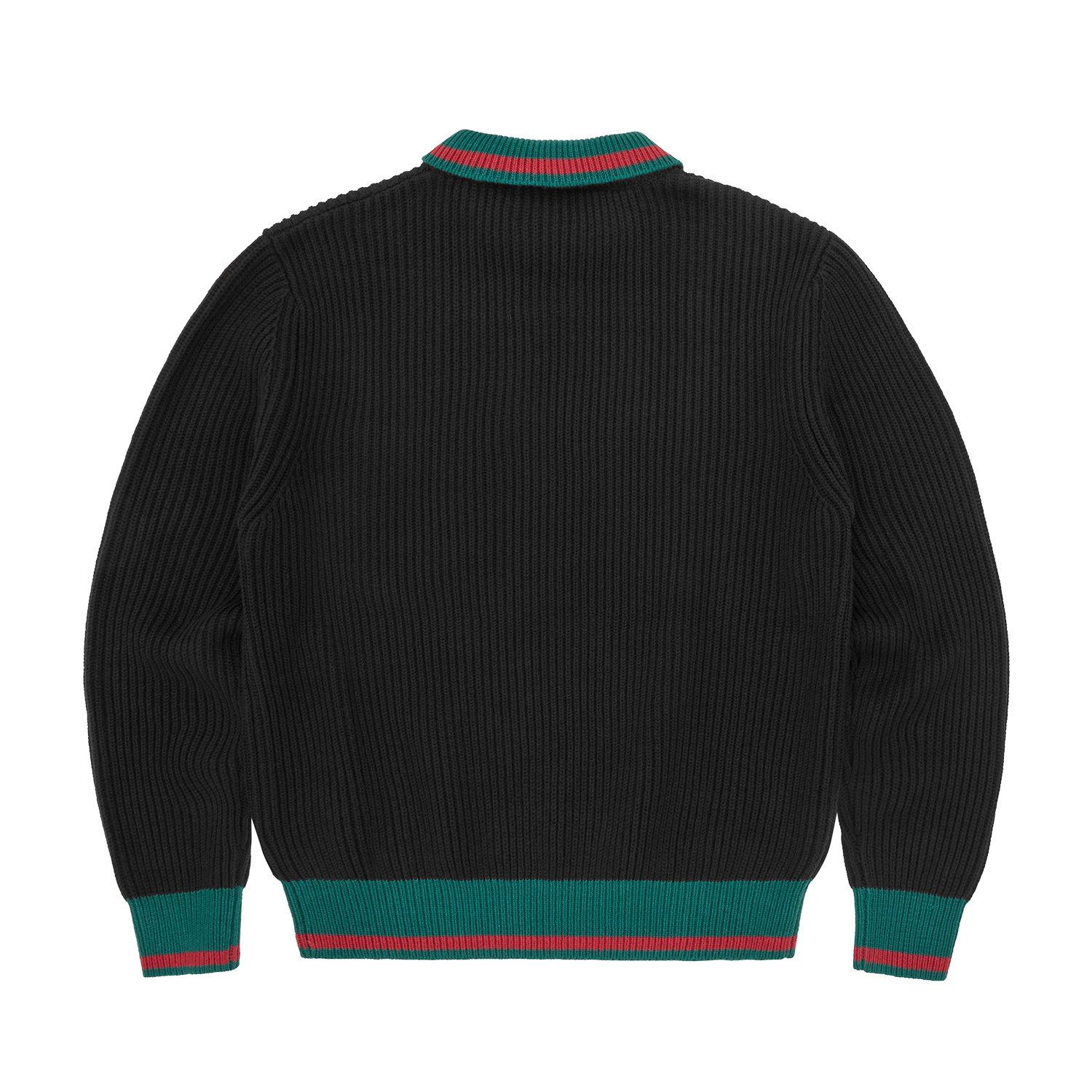 GIANNI KNIT POLO SWEATER [BLACK]