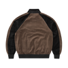 PISTA VELOUR TRACK JACKET [BLACK/BROWN]