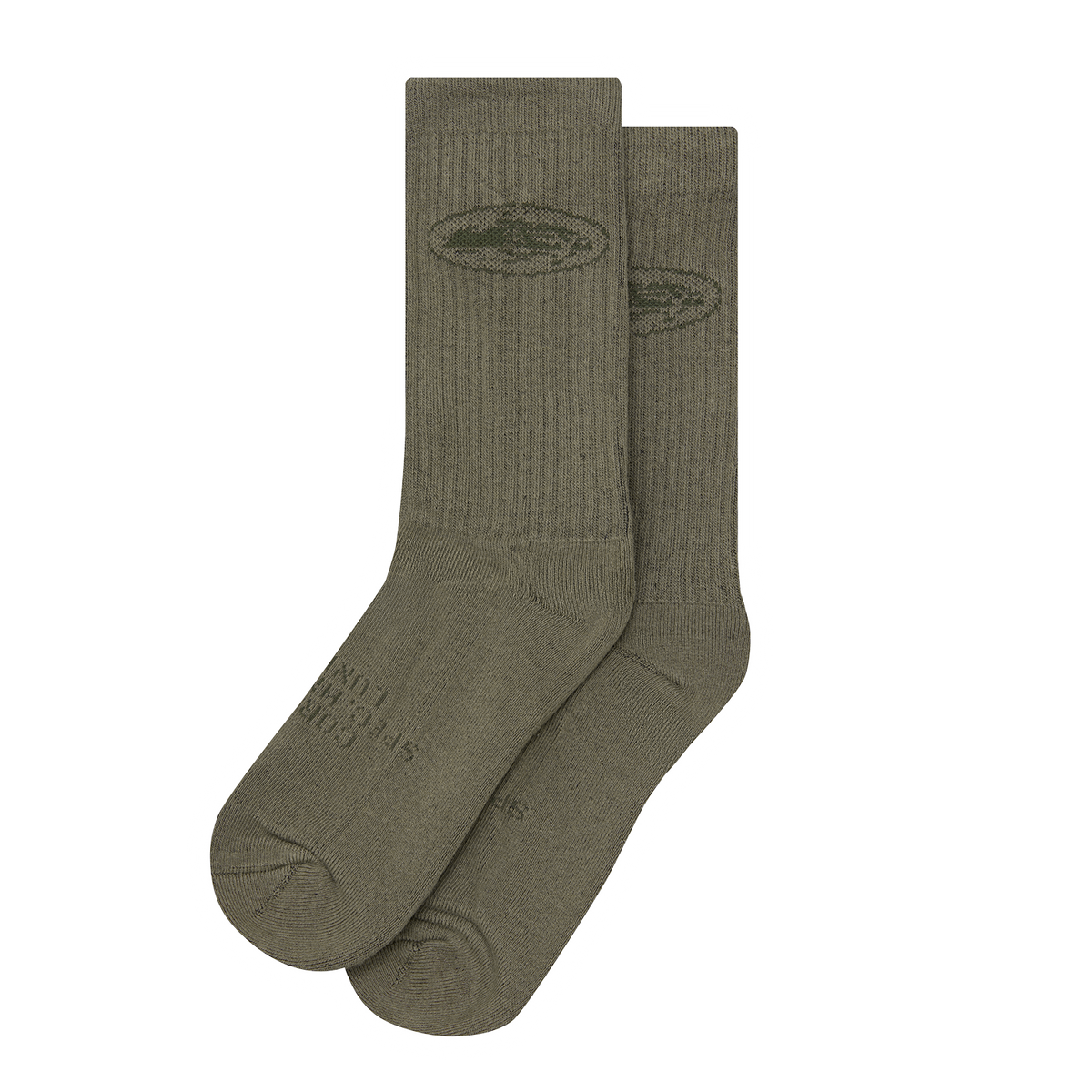 STENCIL ISLAND SOCKS [2 PACK] [KHAKI]
