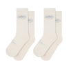 STENCIL ISLAND SOCKS [2 PACK] [CREAM]
