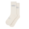 STENCIL ISLAND SOCKS [2 PACK] [CREAM]