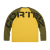STENCIL RAGLAN LS [GOLD/OLIVE]