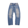 STITCH DOWN BAGGY JEANS [FADED INDIGO]