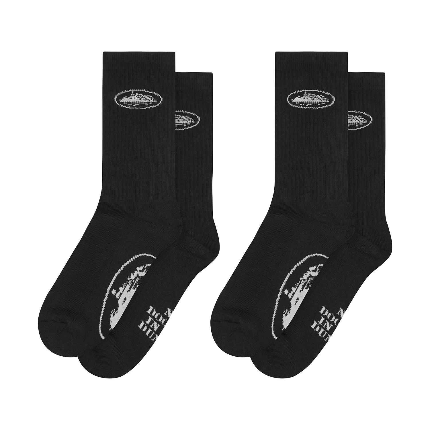 BLACK ALCATRAZ SOCKS [2 PACK]