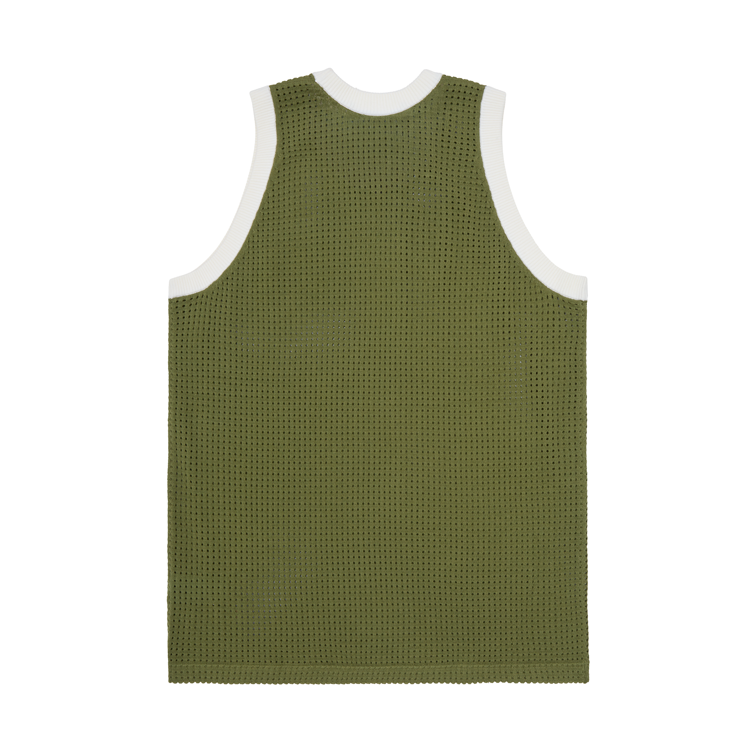 VICE MESH KNIT VEST [OLIVE]