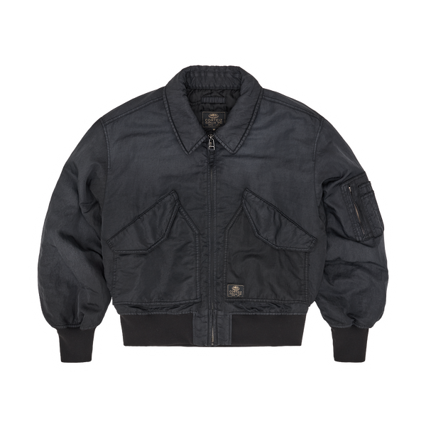 ALCATRAZ BOMBER JACKET [VINTAGE BLACK] – CRTZRTW