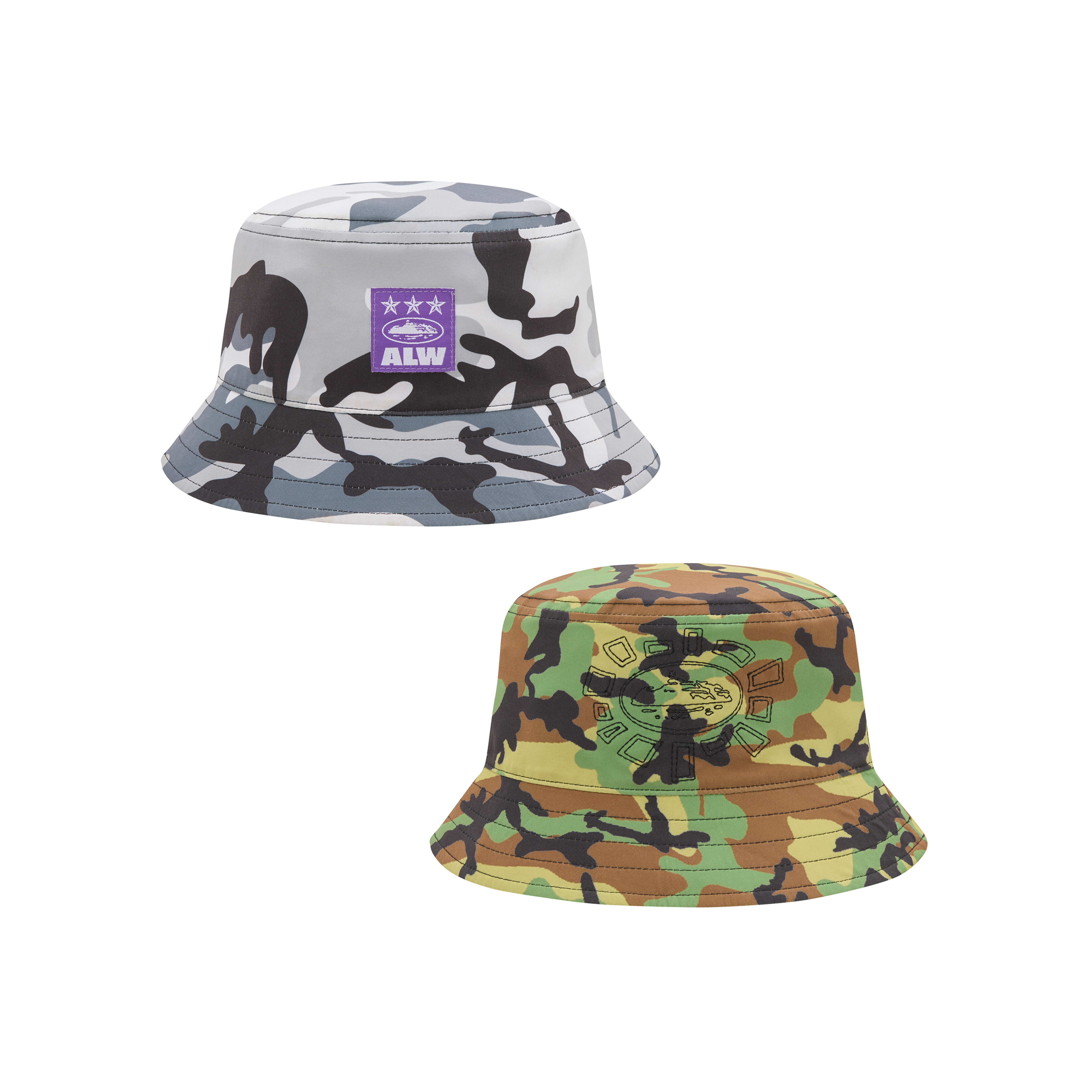 ALWEIZ REVERSIBLE BUCKET HAT [CAMO]