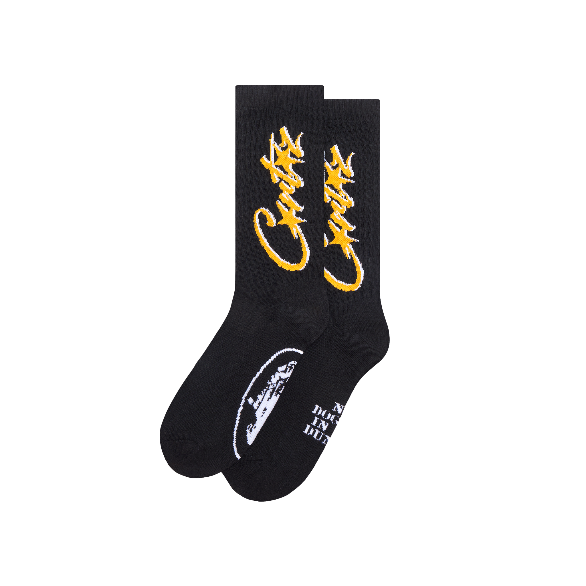 ALLSTARZ SOCKS [BLACK & YELLOW]